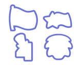 4th of July #2 Cookie Cutter Set