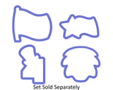 4 with Hat Cookie Cutter