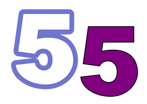 Number 5 Cookie Cutter