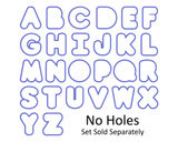 Chubby Uppercase V Cookie Cutter