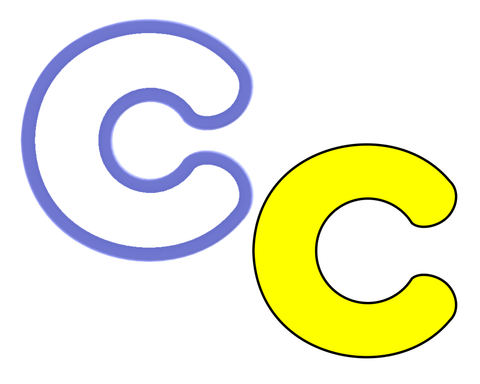 Chubby Uppercase C Cookie Cutter