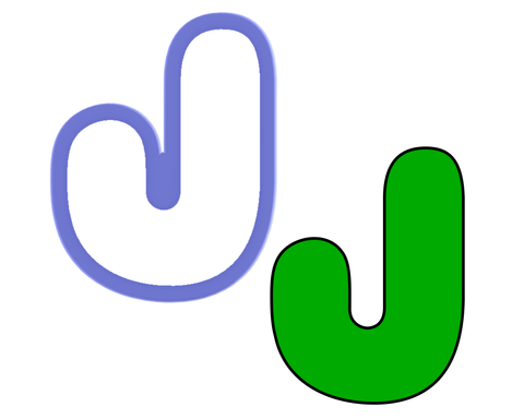 Chubby Uppercase J Cookie Cutter