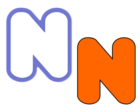 Chubby Uppercase N Cookie Cutter