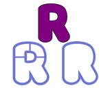 Chubby Uppercase R Cookie Cutter