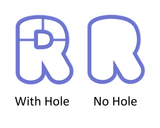 Chubby Uppercase R Cookie Cutter