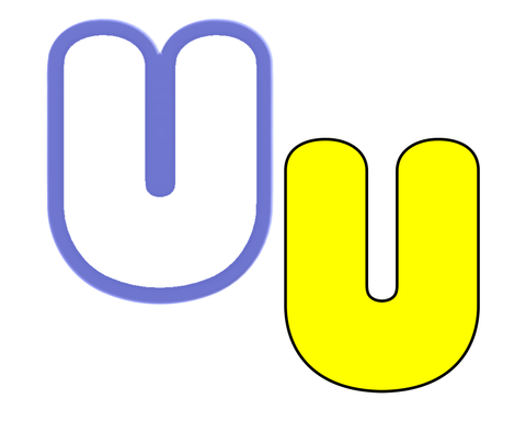 Chubby Uppercase U Cookie Cutter
