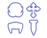 Vampire Cookie Cutter Set