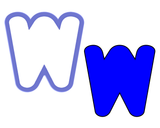 Chubby Uppercase W Cookie Cutter