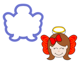 Angel Face Cookie Cutter