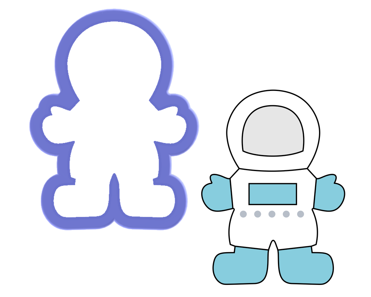 Astronaut Cookie Cutter – The Cookie Cutter Club