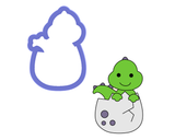 Baby Dinosaur in Egg Cookie Cutter