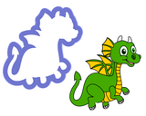 Baby Dragon Cookie Cutter