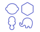 Baby Shower #1 Cookie Cutter Set