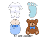 Baby Right Foot, Left Foot, or Both Feet Cookie Cutters