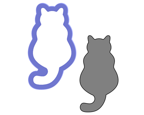 Back of Cat Cookie Cutter
