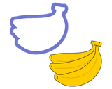 Banana Bunch Cookie Cutter