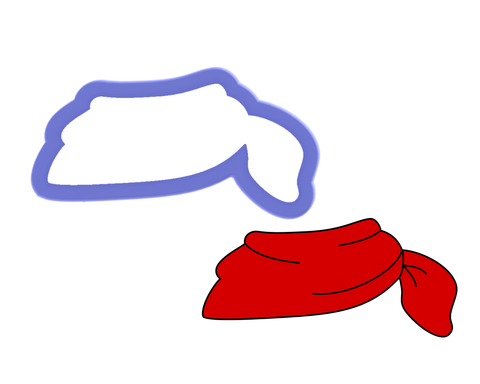 Bandana #2 - Neck Scarf Cookie Cutter