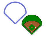Baseball Field Cookie Cutter
