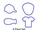 Baseball Cookie Cutter Set-4-Piece/5-Piece