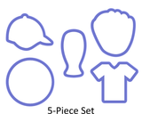 Baseball Cookie Cutter Set-4-Piece/5-Piece