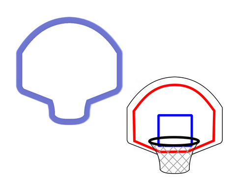 Basketball Hoop Cookie Cutter
