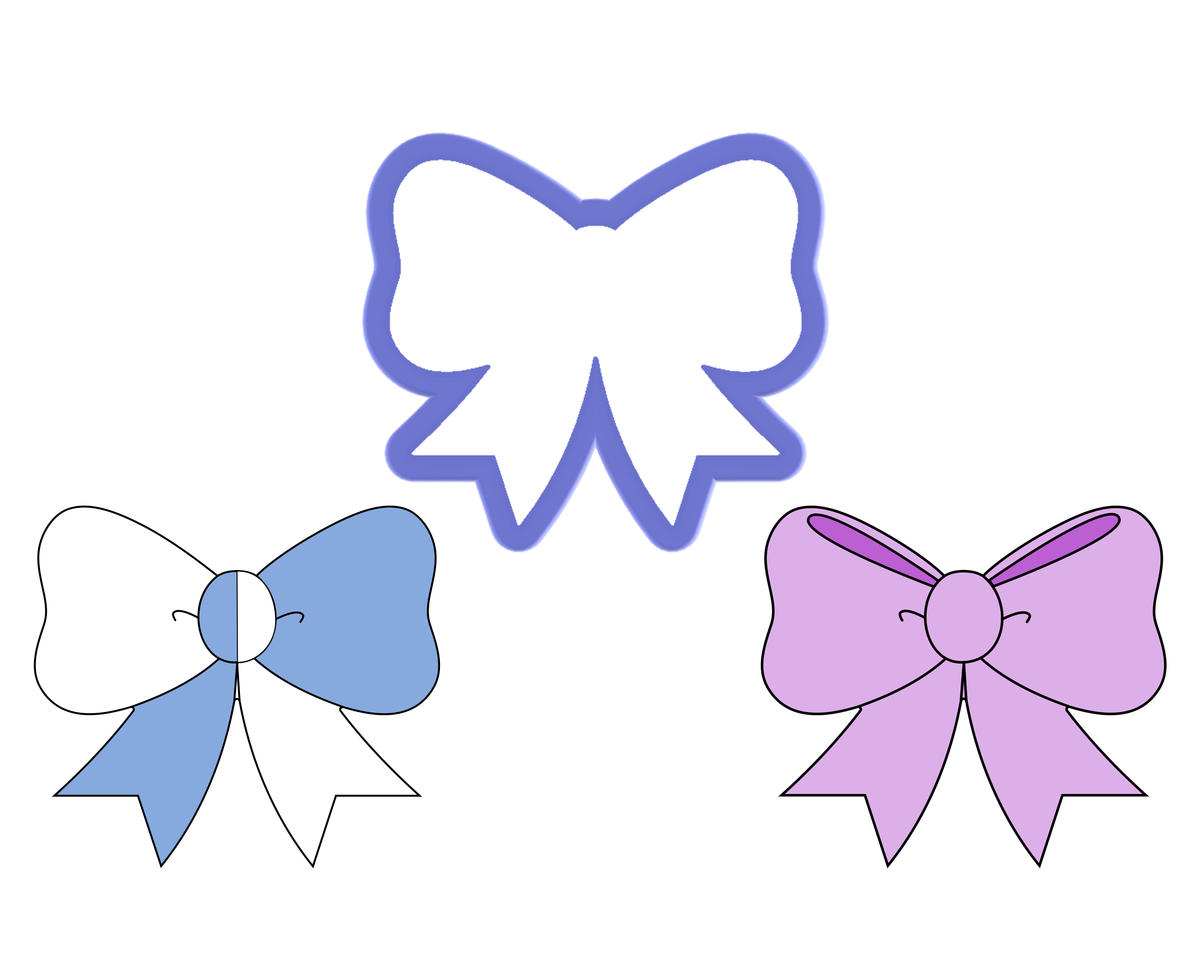 Bow Outline Cookie Cutter | The Cookie Lab IL | Girly Things