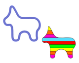 Burro Cookie Cutter