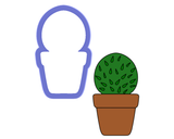 Cactus in Pot #1 Cookie Cutter