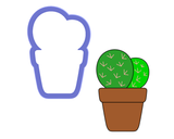 Cactus in Pot #2 Cookie Cutter