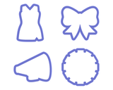Cheer Cookie Cutter Set