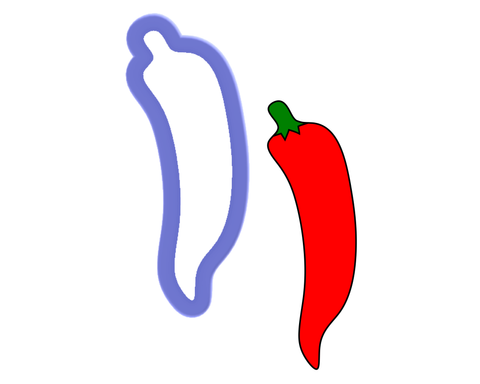 Chili Pepper #1 Cookie Cutter