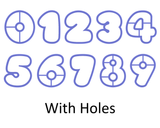 Chubby Numbers 0-9 Cookie Cutter Set