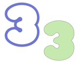 Chubby Number 3 Cookie Cutter