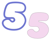 Chubby Number 5 Cookie Cutter