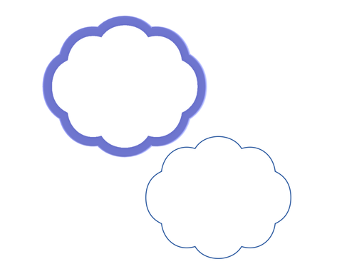 Cloud #1 Cookie Cutter