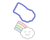 Cloud with Rainbow Cookie Cutter