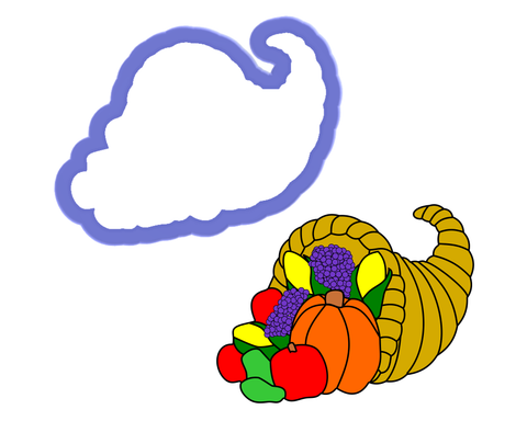 Cornucopia Cookie Cutter
