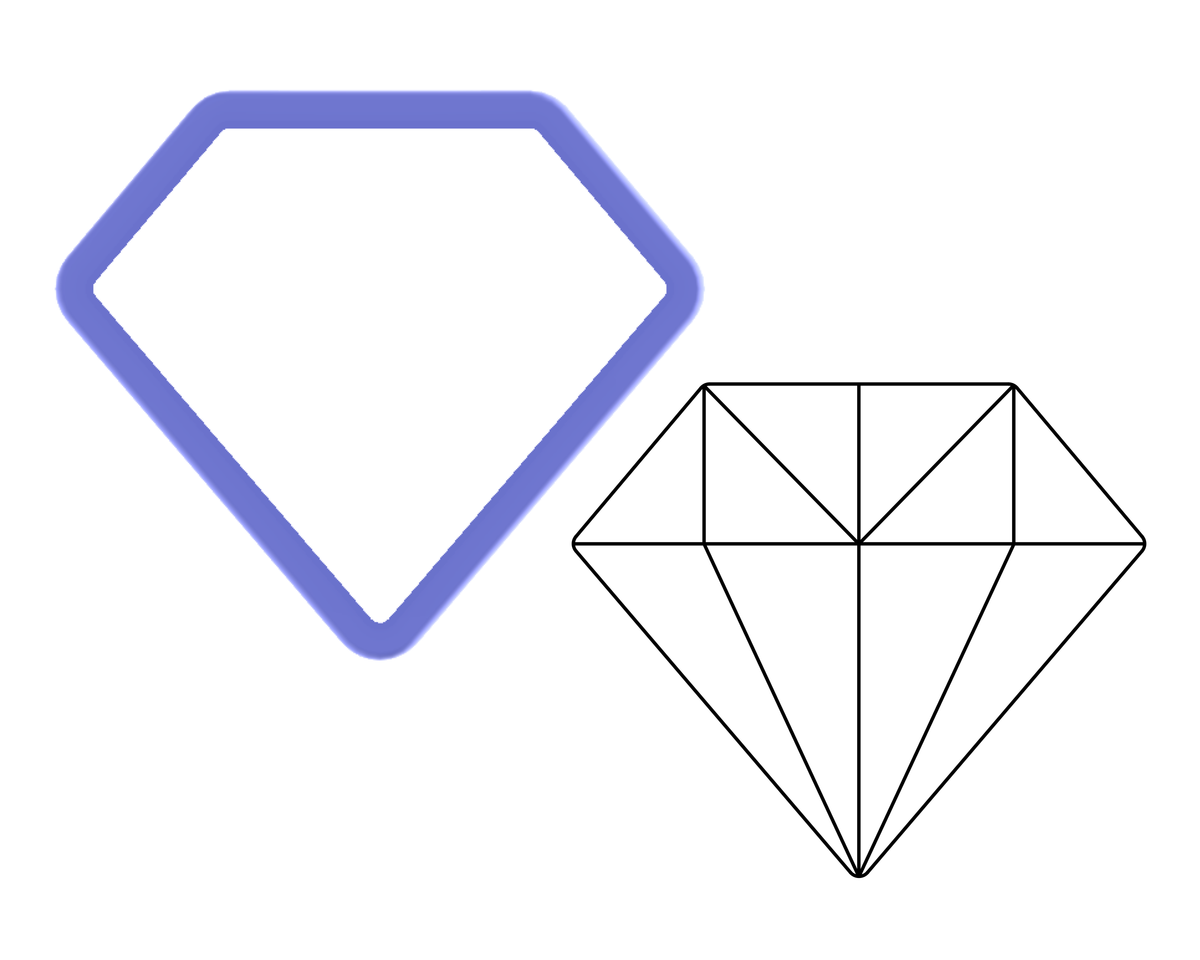 Diamond best sale biscuit cutter