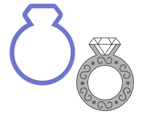Diamond Ring Cookie Cutter