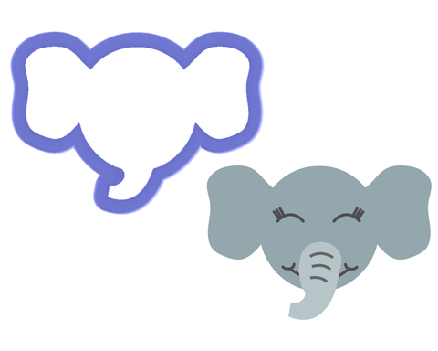 Elephant Face Cookie Cutter