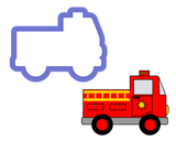 Fire Truck Cookie Cutter