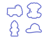 Firefighter Cookie Cutter Set