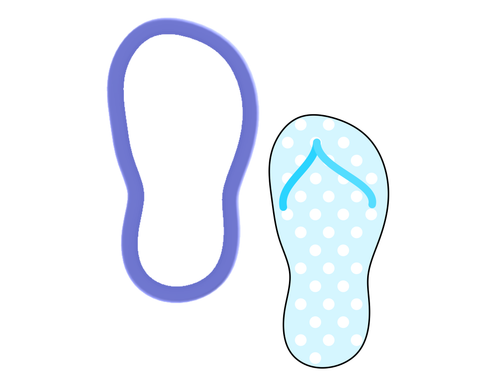 Flip Flop (Sandal) Cookie Cutter