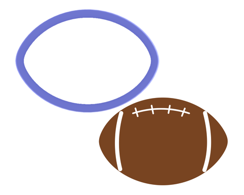 Football Cookie Cutter