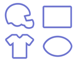 Football Cookie Cutter Set