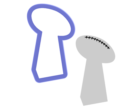 Football Trophy Cookie Cutter