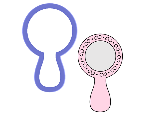 Hand Mirror Cookie Cutter