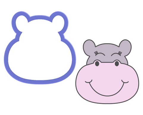 Hippo Face Cookie Cutter