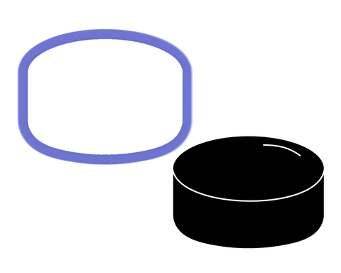 Hockey Puck Cookie Cutter