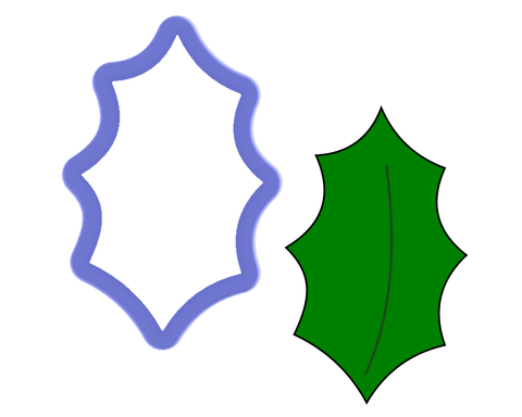 Holly Leaf Cookie Cutter